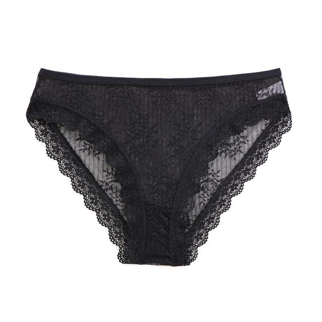 FINETOO 1 шт., сексуальные кружевные стринги, женские трусики с низкой талией и бабочкой, прозрачное нижнее белье, женские трусы, трусики Lingere, женское нижнее белье