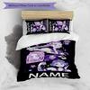 3pcs KPop Demon Hunters36 Cover Set - Personalized Name, HD Printed Bedding with 1 Cover and 2 Pillowcases - Perfect for Home Decor, Easy Care