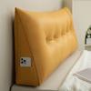 Triangular Headboard Pillow Bed Wedge Pillow with Side Pocket Headboard Back And Waist Support Cushion for Daybed Reading Relaxing