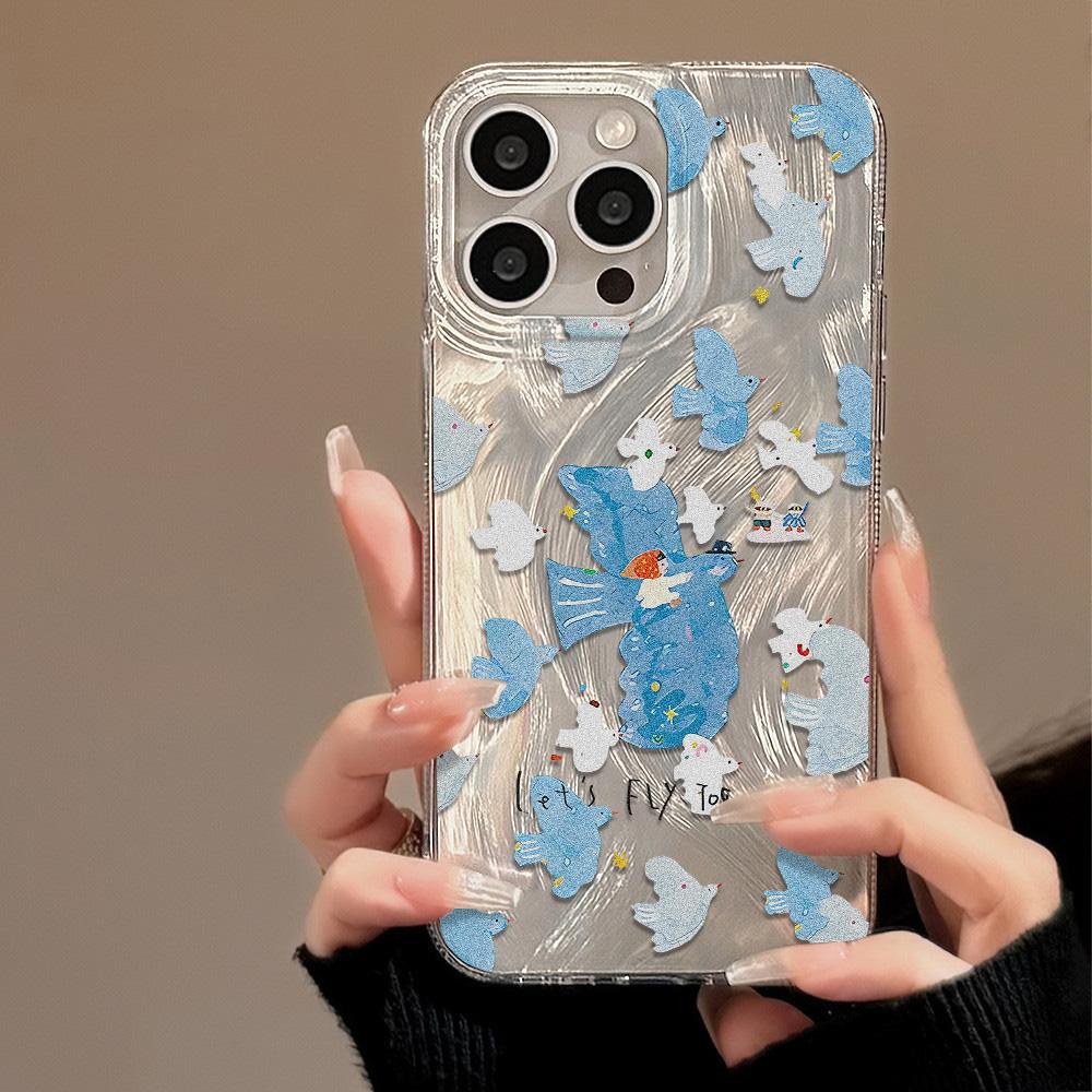Чехол для телефона Feather Luster для Samsung A53 A14 A33 A12 A32 S24 S23 Plus S20 S21 FE для iPhone 17 15 16 13 Pro 17 16 Pro Max Чехол для телефона с бабочкой и бантом