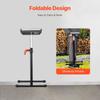 2 PCs Woodworking Roller Stands Max Load 135 lb Adjustable 26.8-42.5 in