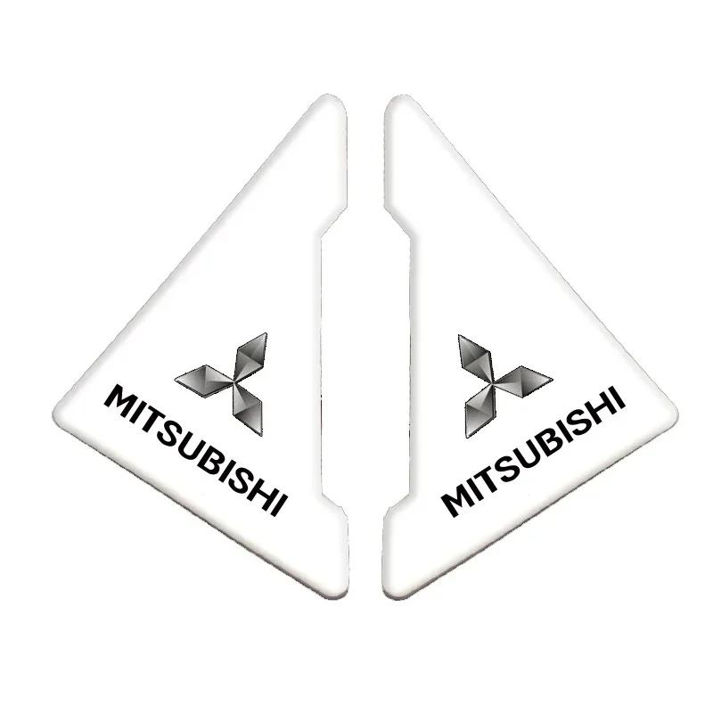 2 шт. Защитные наклейки на углы дверей автомобиля от царапин для Mitsubishi Ralliart Lancer ASX L200 Colt Pajero Outlander Eclipse