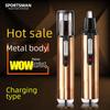 USB Rechargeable Full Metal Nose Hair and Sideburn Trimmer