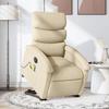 VidaXL Electric Massage Recliner, Relaxation Chair with Adjustable Backrest and Footrest, Seat of 3204023