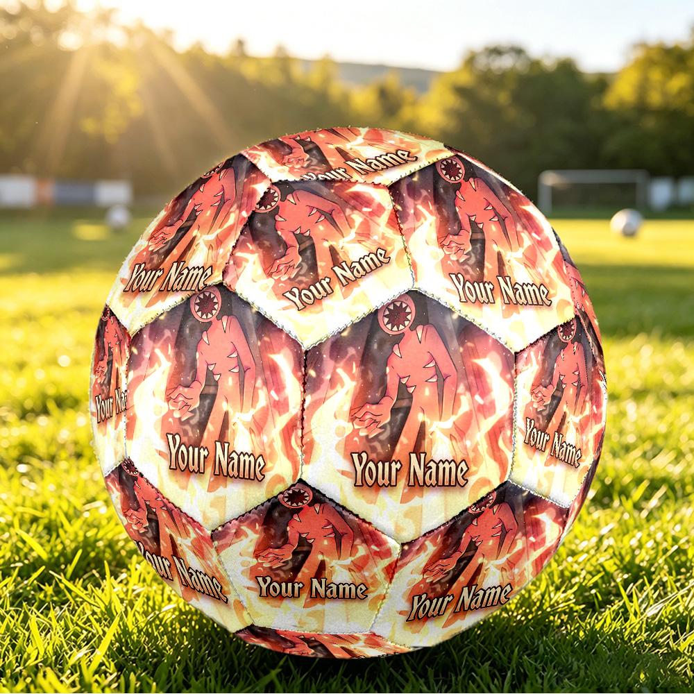 Custom Name Text Size 5 Football,Doors Standard Training Soccer Ball