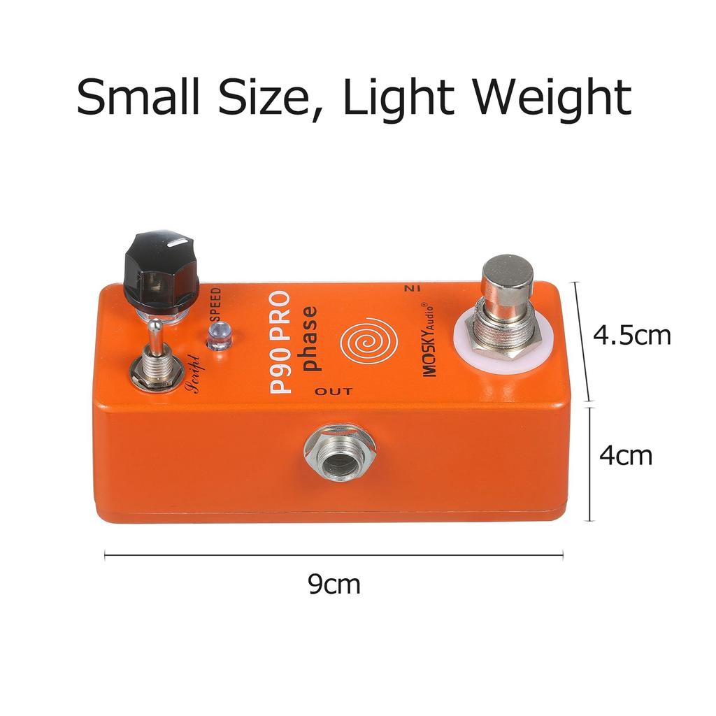 MOSKYaudio P90 PRO PHASE Phaser Pedal Guitar Effects Single Mini Vintage Phaser Pedal Effect Pedal