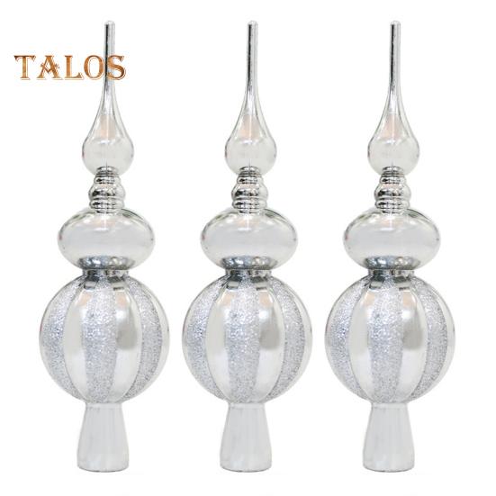 3 шт., верхушка для рождественской елки, простая установка, праздничные украшения для верхушки елки, домашний декор для рождественской елки