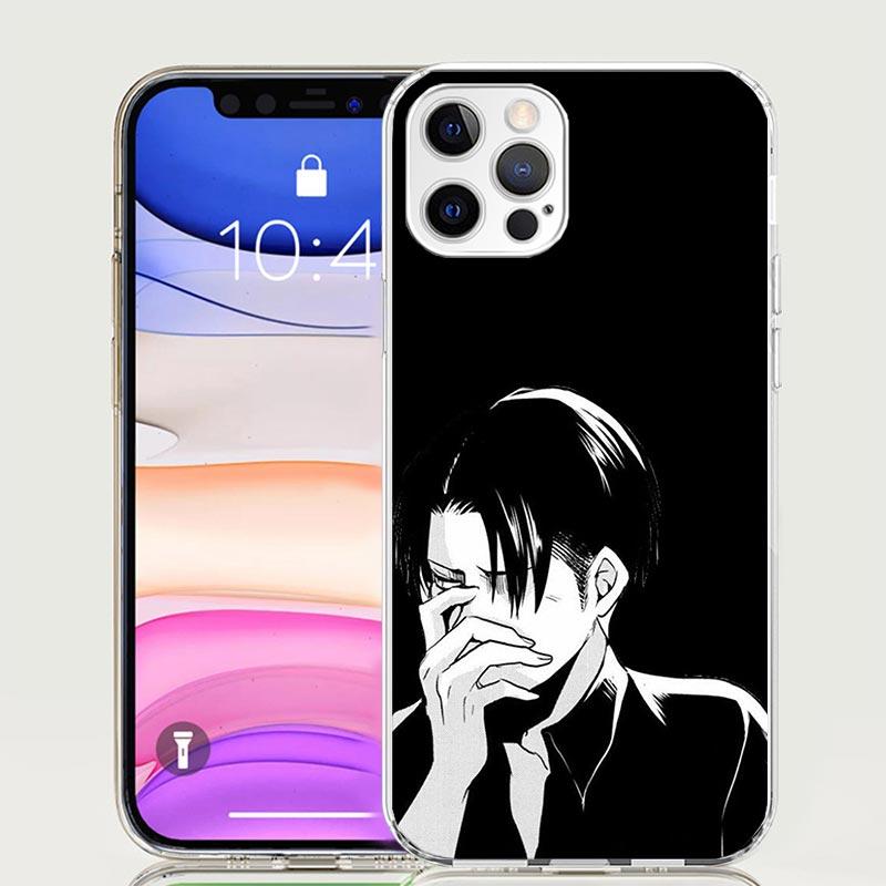 Чехол для телефона Атака Титанов Леви Для iPhone 17 Air 16 15 Plus 11 14 Pro Max 13 Mini 12 7 8 + SE Узор Арт Индивидуальная Крышка 17 Air