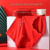 Women's Soft Modal Mid-Waist Seamless Briefs - Good Luck Red Wedding Underwear
