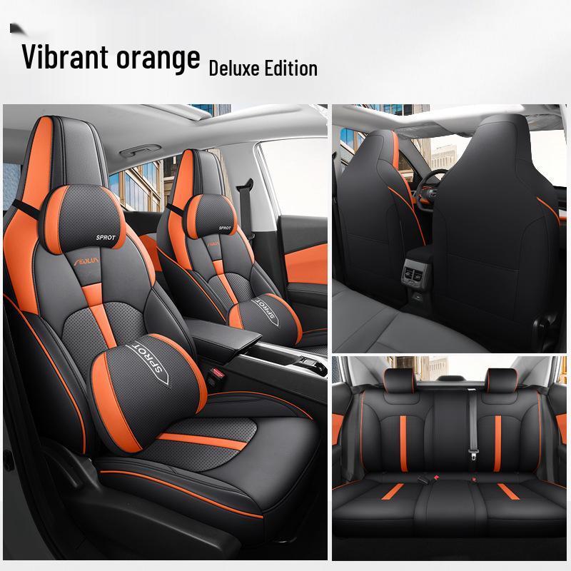 Four Seasons Leather Car Seat Cover for Dongfeng Yixuan - Fully Enclosed, New, Fits Five Seats