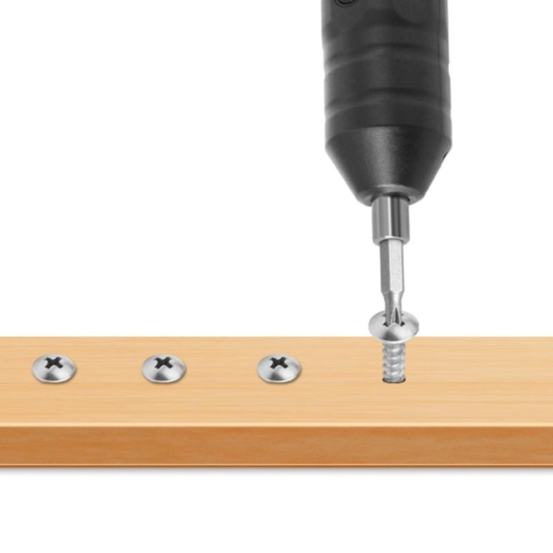 Беспроводная электрическая отвертка Портативный комплект отверток с зарядкой USB C со светодиодной рабочей подсветкой для ремонта бытовой техники