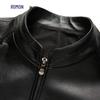 Romon Men's Genuine Sheepskin Leather Jacket