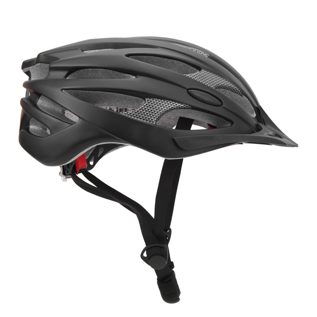 Bike Helmet Stylish Lightweight Ventilated Heat Dissipation One Piece Design Cycling Helmet for Mountain Road Bike Black