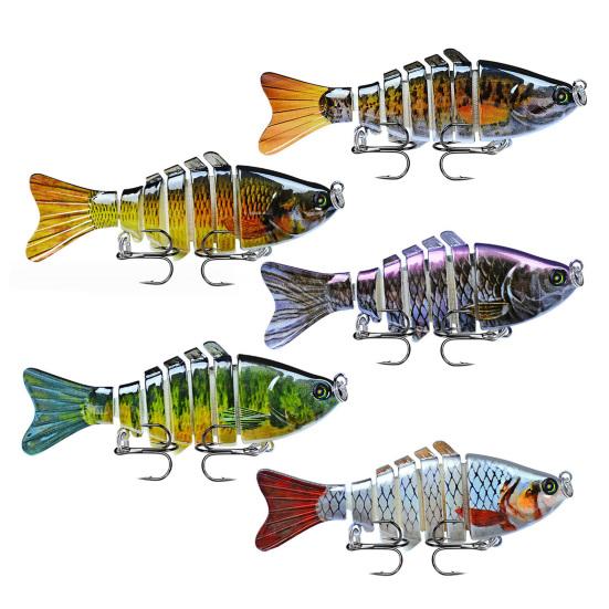 Бионическая плавающая приманка, реалистичные рыболовные снасти для ловли окуня, 3D бионические рыболовные приманки, которые плавают сами по себе для пресноводной и соленой рыбалки