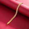 Exquisite Gold Bracelet 6MM Men's Side Bracelet Exquisite Jewelry Plated 18K Gold Bracelet Men's Side Bracelet