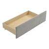 Upholstered Bed Sofa Bed 90*200 Multifunctional Bed with 2 Large Storage Drawers and Slatted Frame Skin-friendly Velvet Fabric Grey