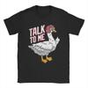 Футболки Talk To Me Goose для мужчин, винтажная хлопковая футболка с круглым вырезом и коротким рукавом, футболки 4XL 5XL, одежда