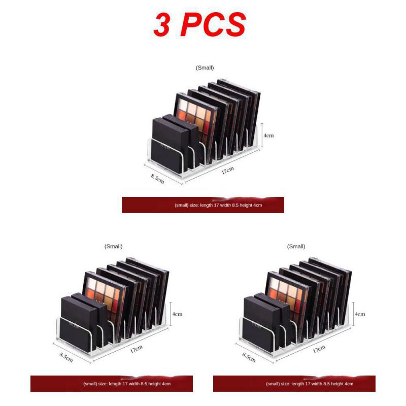 Акриловый компактный органайзер для палитры теней для век, лоток для дисплея, коробка для хранения косметики, держатель для макияжа, органайзер с ящиком, 7 сеток