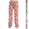 Adult Pajama Pants Sleepwear Casual Drawstring Elastic Waist Pants Comfortable Straight Yoga Loose Trousers