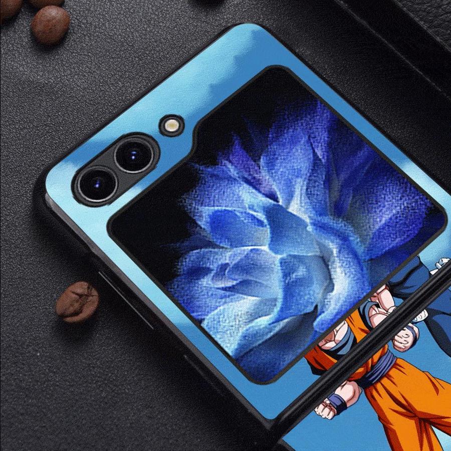Задняя крышка телефона Funda Case для Samsung Galaxy Z Flip 7 6 5 4 3 Flip4 Flip5 Flip6 Flip7 FE Flip3 Dragon Ball Крутой Веджета
