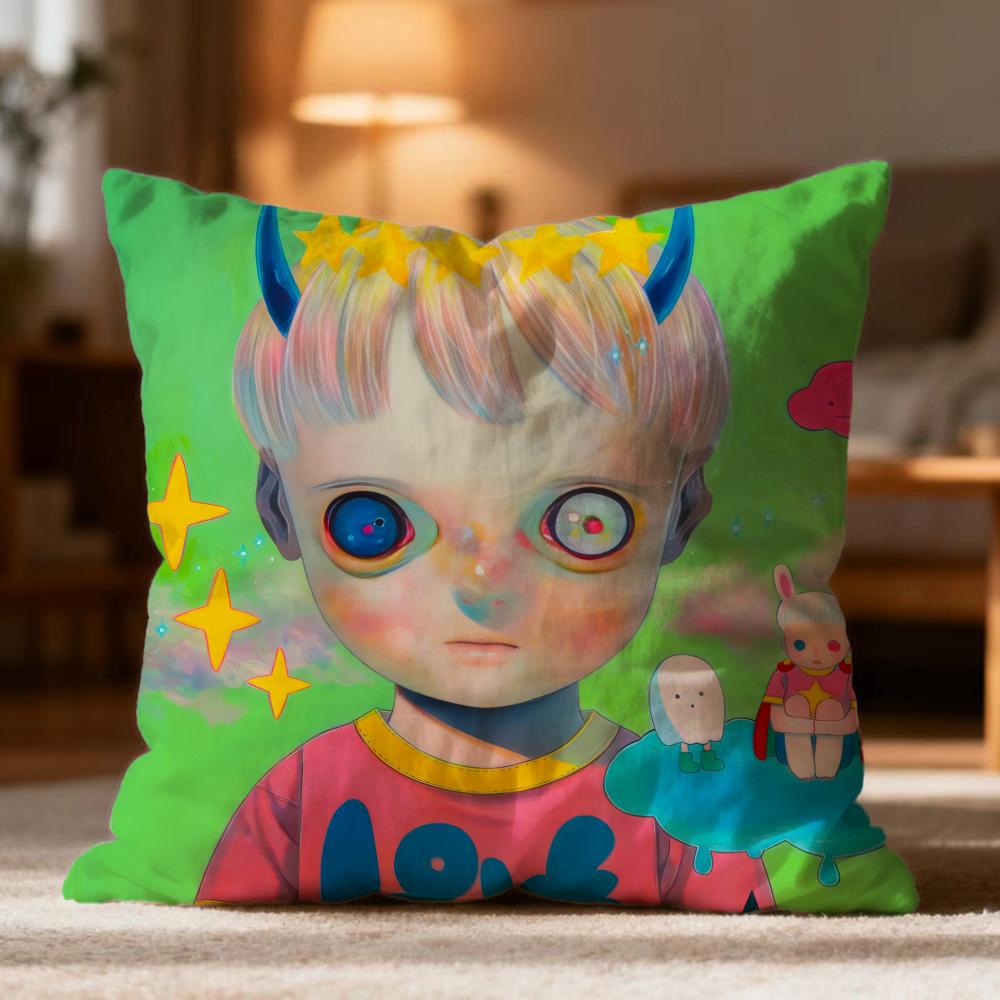 Popular HHikari Shimodaed Cushion Cover Soft Washable Pillow Case Multi-Scene for Couch Bed Travel Office Use
