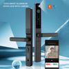 Smart Lock with Camera Keyless Entry Door Lock Handle Ultra-thin Stainless Steel Biometric Door