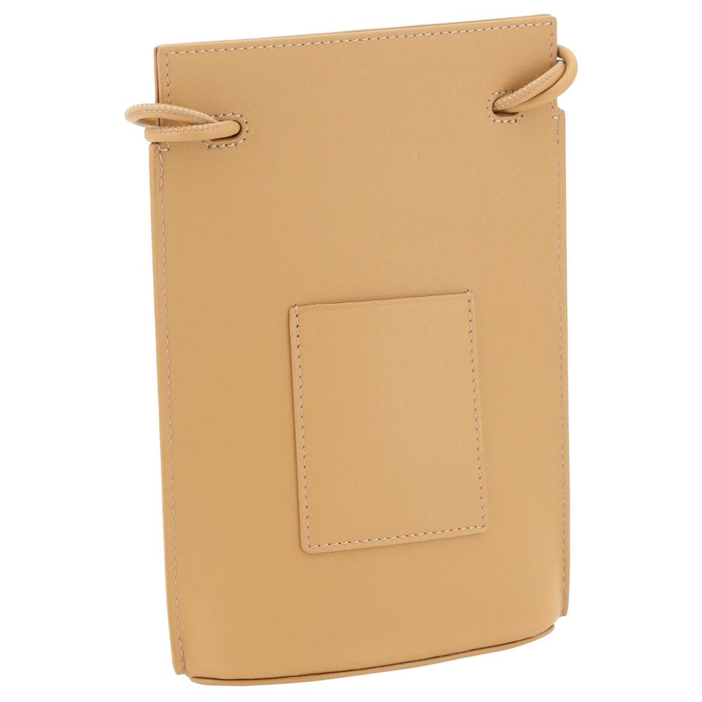 Loewe Metal Logo Decorated Adjustable Shoulder Strap Calfskin Crossbody Bag Women bags Yellow Brown CPBPR12X01-2586