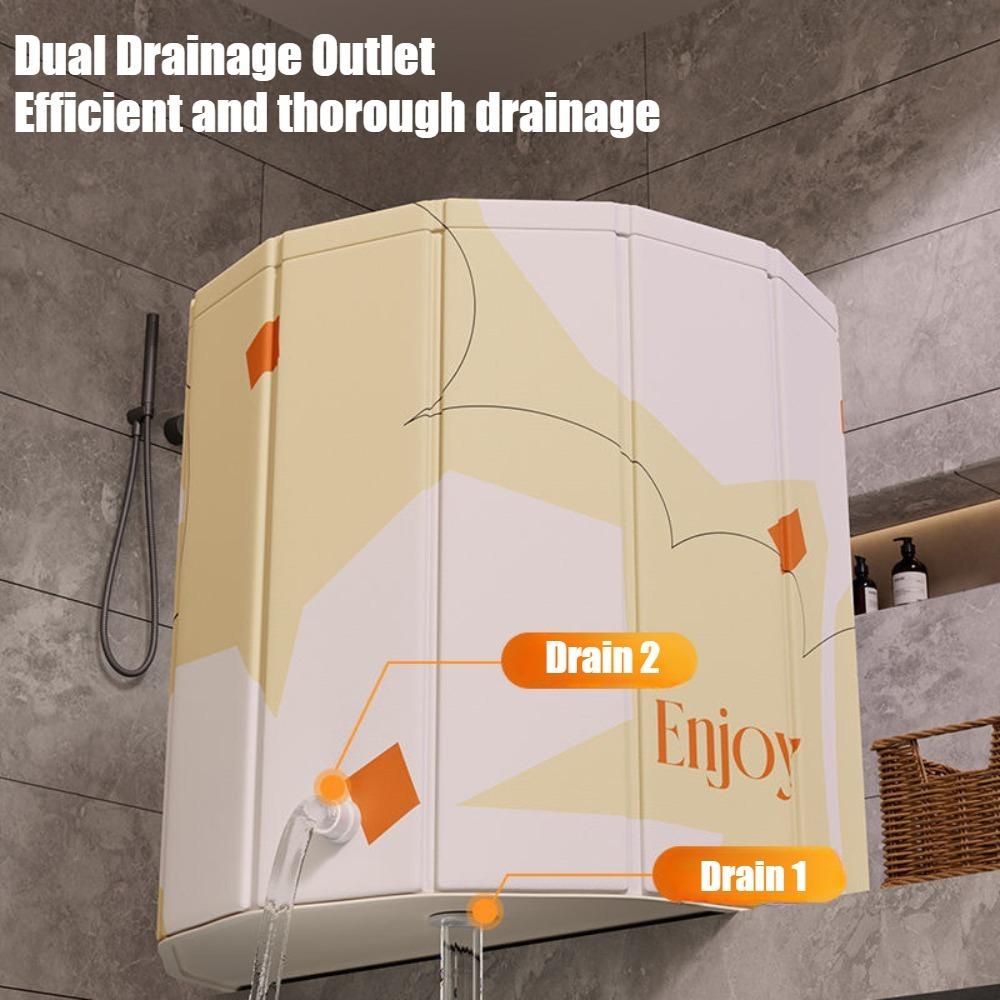 Складная ванна, переносная ванна для детей и взрослых, ванна для всего тела, утолщенная, ванна с длительной температурой