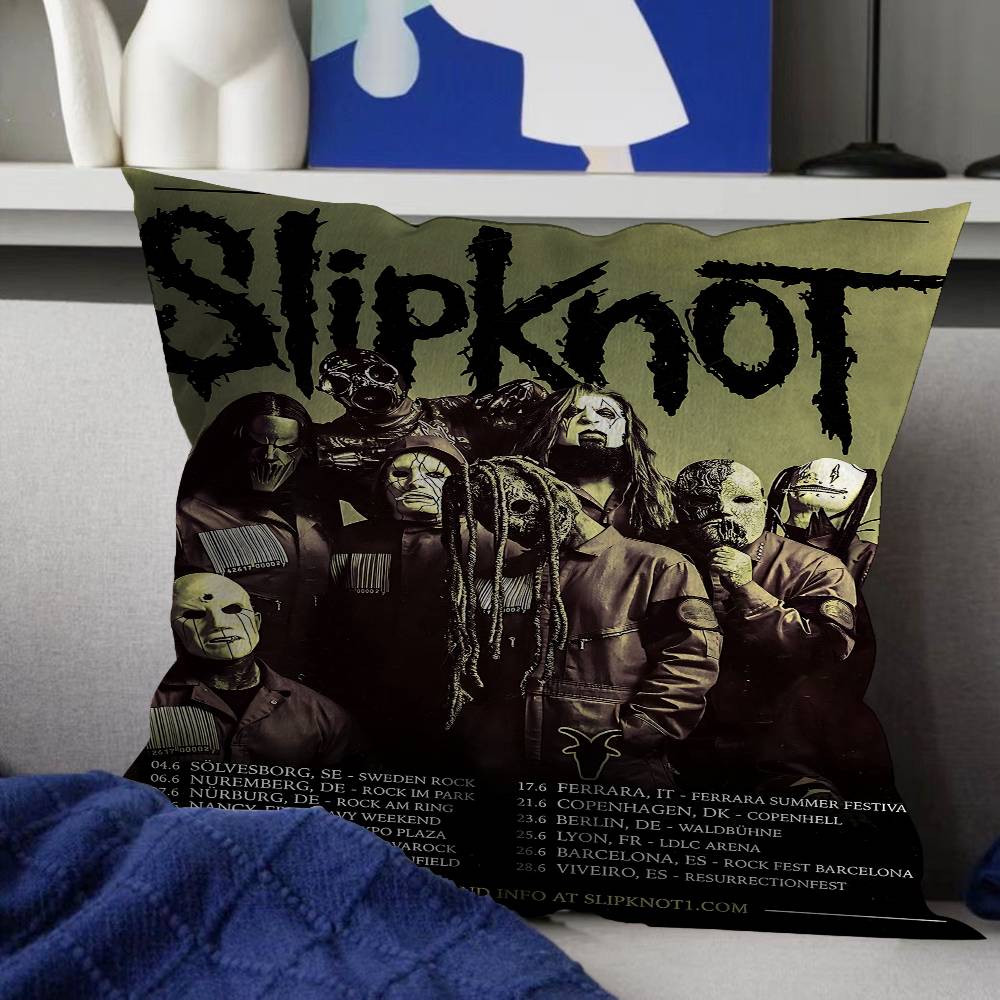 Подушка с изображением группы Rap Music S-Slipknot, дюймы, деревенский декор, декоративные наволочки для дивана