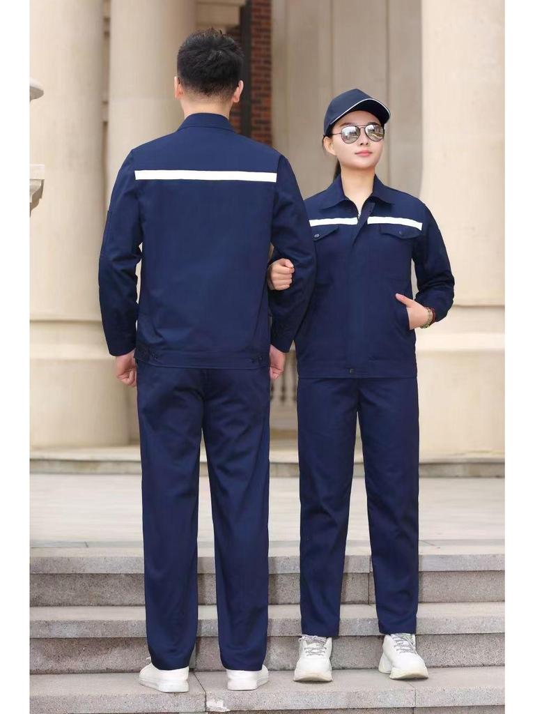 Прочный светоотражающий комплект рабочей одежды: Костюм для авторемонта с длинным рукавом для весны и осени