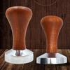 Powder Hammer Coffee Distributor Wood Handle Espresso Coffee Tamper Pressure Tamper 51mm/53mm/58mm