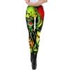 Autumn New Creative Skull Graffiti Print Street Show Ladies Leggings Halloween Leggings