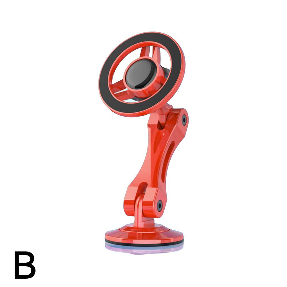 Вращающийся на 360 градусов металлический магнитный автомобильный держатель для телефона, складная подставка для телефона, магнитное крепление на вентиляционное отверстие, поддержка всех телефонов