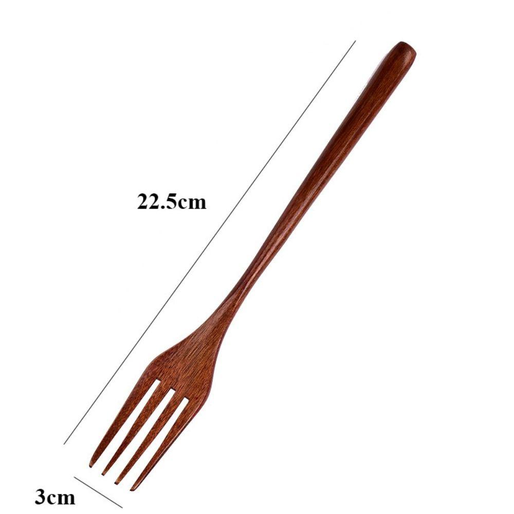 Натуральная деревянная вилка ручной работы, набор для ужина, высококачественная посуда, вилка для хлопьев, кухонные аксессуары