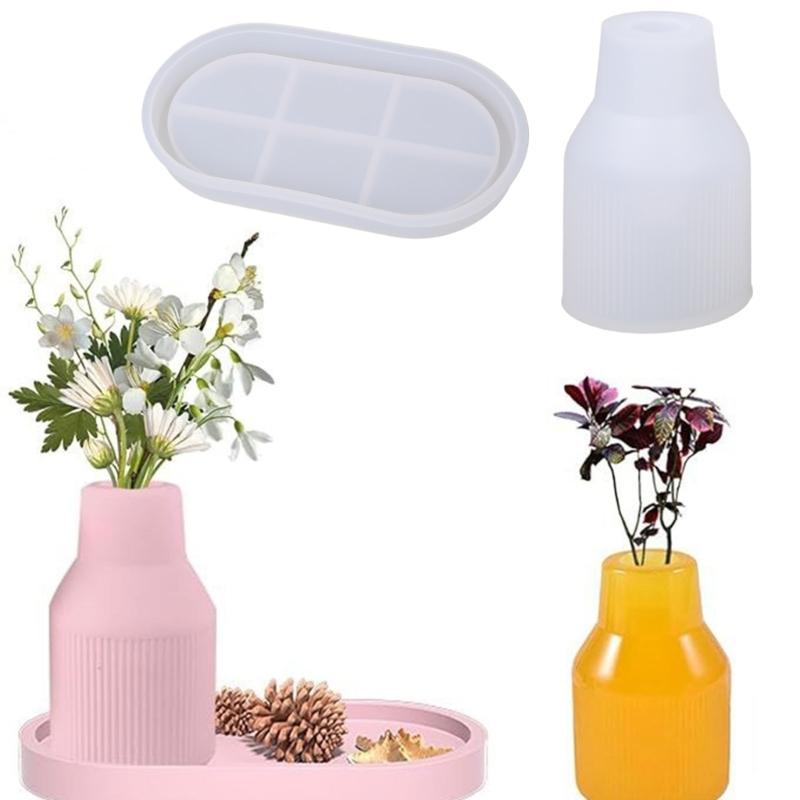 Силиконовые формы для ваз Создают уникальные декоративные формы для цветов Формы для литья бутылок Формы для ручного декора Различные стили