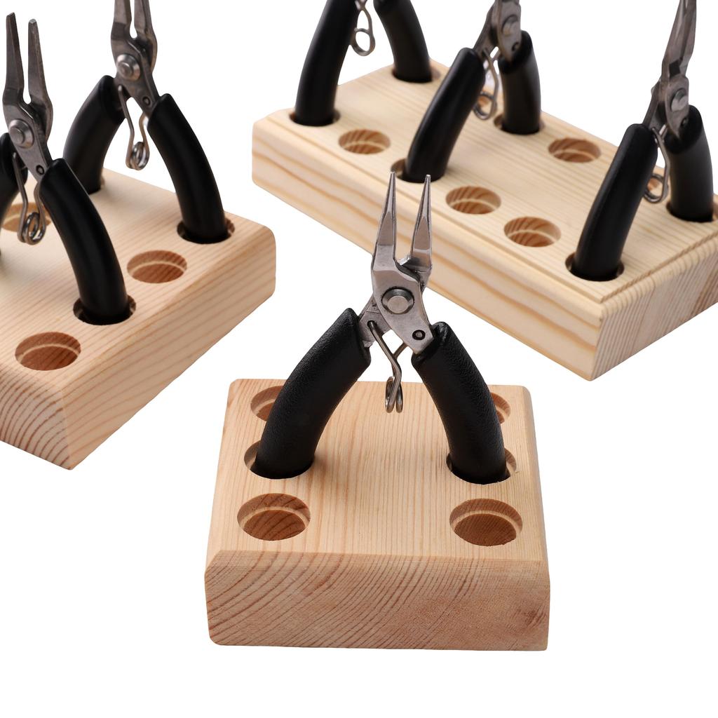 Solid Wood Handmade Pliers Storage Rack Tool
