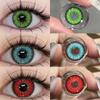 MillCreek Color Contact Lenses 14.5MM Blue Red Green Cosplay Series Contact Lenses Halloween Cosplay Anime Eye 0 Degree 2pcs