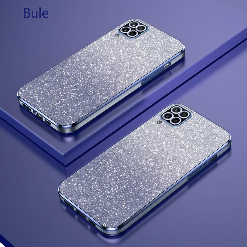 For Samsung Galaxy A22 Luxury Electroplated Glitter Case For Samsung M22 M32 F22 F42 Soft Bumper Transparent Phone Back Cover