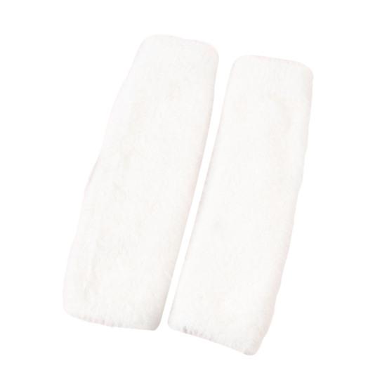 1 пара осенне-зимних перчаток с полупальцами, вязаные из искусственного меха, высокоэластичные, нескользящие, нарукавники, однотонные, сохраняющие тепло, ветрозащитные нарукавники