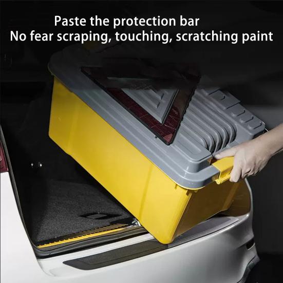 Защитная пленка для заднего бампера автомобиля, универсальная черная силиконовая устойчивая к царапинам защита двери багажника, аксессуар для входной двери