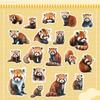 50 Small Raccoon Graffiti Stickers Ins Style Children's Cute Hand Account Stickers Water Cup Mobile Phone Waterproof Creative Stickers