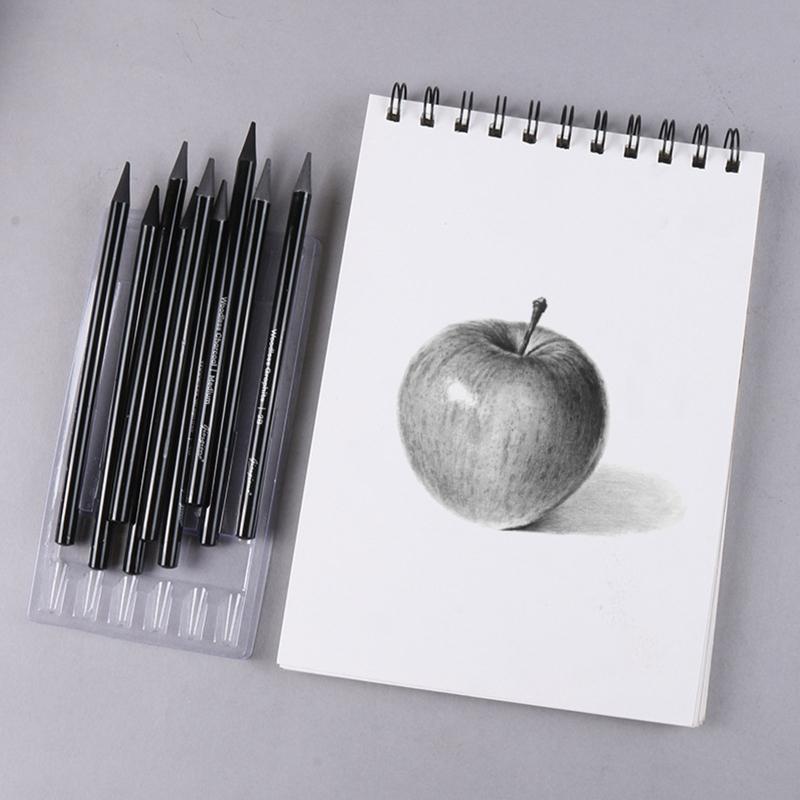 Pro Charcoal Pencils Set Non-wood Kid Adult Drawing Art Craft 3/6X