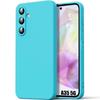Design Case - Booling - for Samsung Galaxy A35 5G - Liquid Silicone - Matte Blue - Anti-Scratch