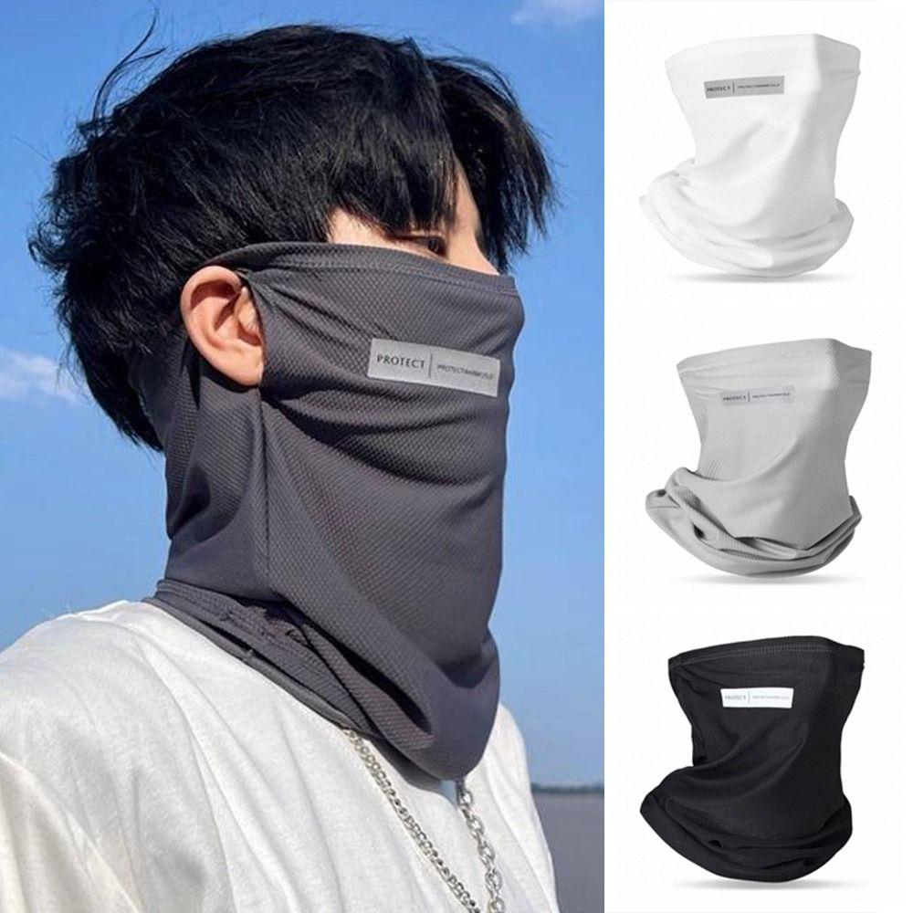 Outdoor Ice Silk Face Cover Cycling Sunscreen Neck Wrap Ice Silk Mask Scarf for Male Female