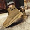 Luxury Brand Men Fashion Ankle Boots Breathable Antiskid Outdoor Hiking Boots Autumn New Shoes Light Non-slip Men Desert Boots