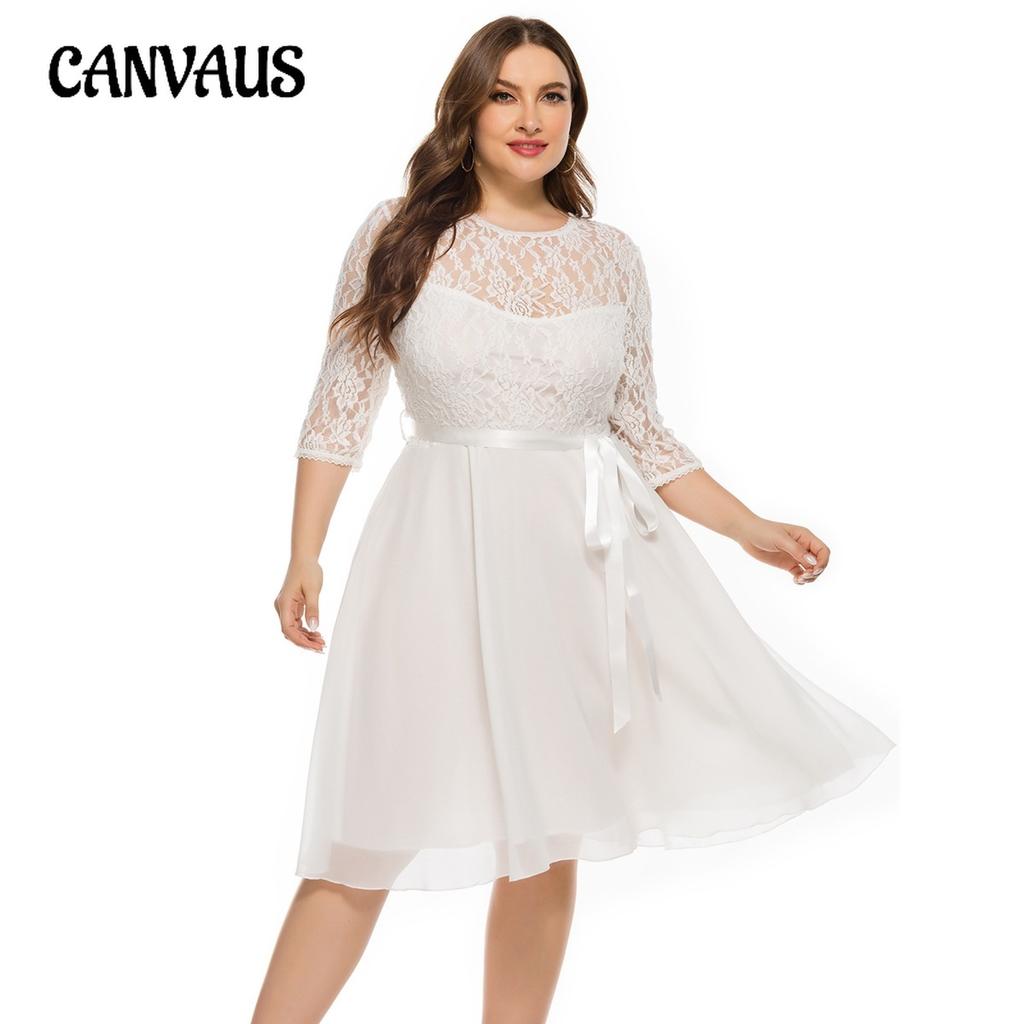 Женское платье, летнее платье больших размеров, кружевное шифоновое платье, платье