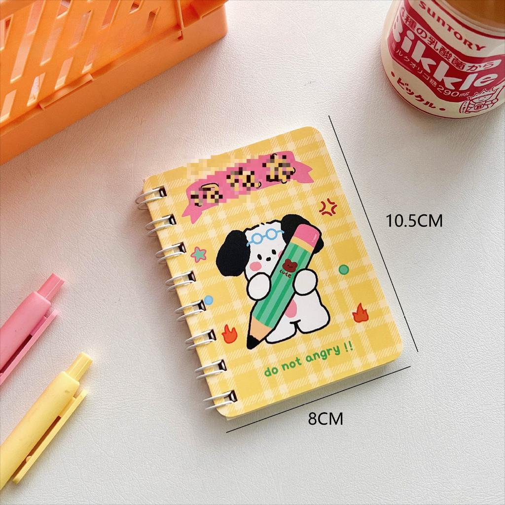 1 шт. японский милый мультяшный щенок мини-блокнот с отрывными листами студенческий портативный карманный журнал-переплет книга-планировщик блокнот детский подарок