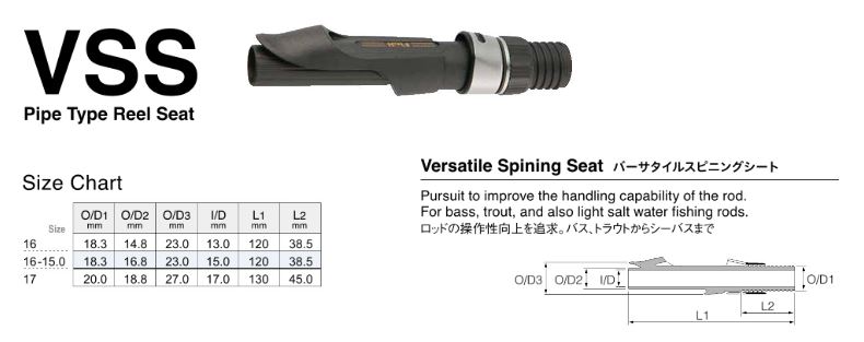 Fuji Катушкодержатель VSSSD размера 17 для спиннинга x 1 (8259)