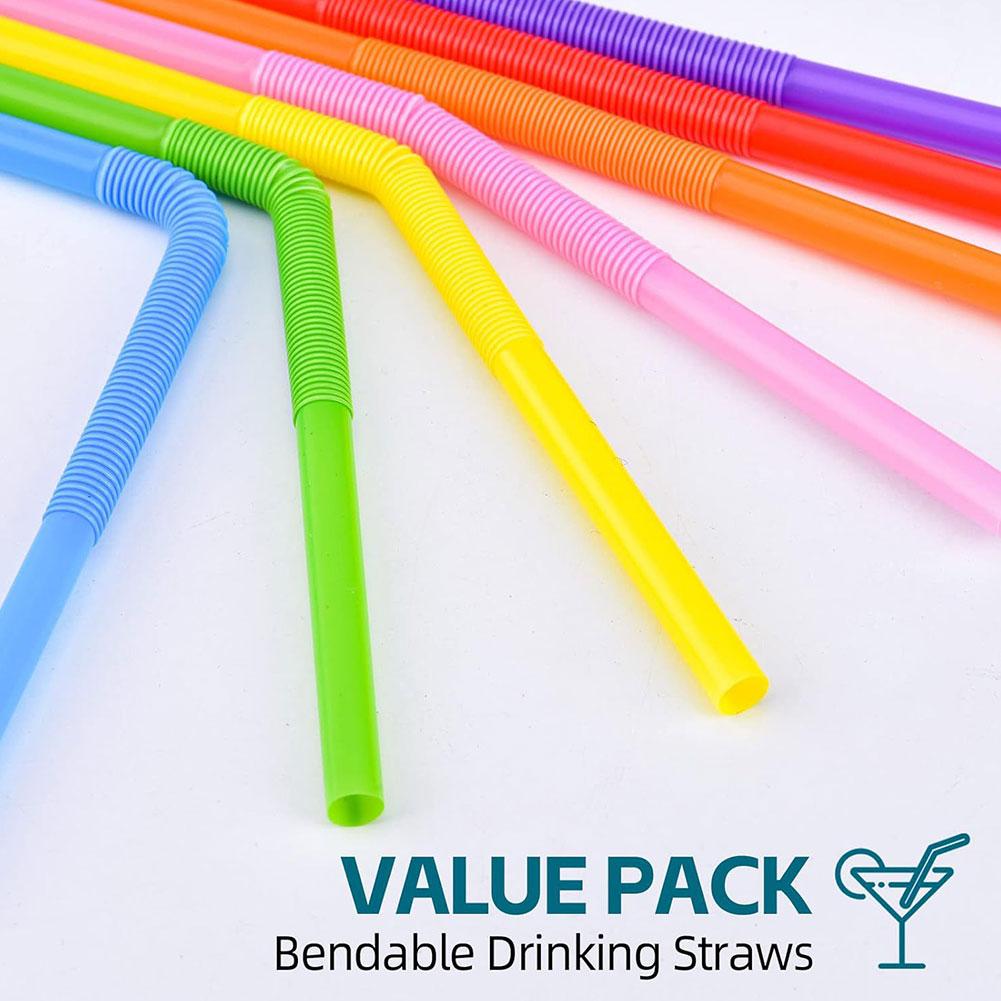 100 шт./набор соломинок для питья, цветные и черные, rietjes, принадлежности для вечеринок, питьевые, свадебные, гибкие, Ki U6C2