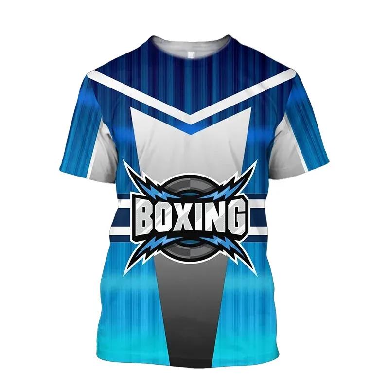 Boxing Training Women's T-shirt Quick Dry Loose Casual Sports Tough Guy Style Men Round Neck Short Sleeve Oversized Comfortable Clothing